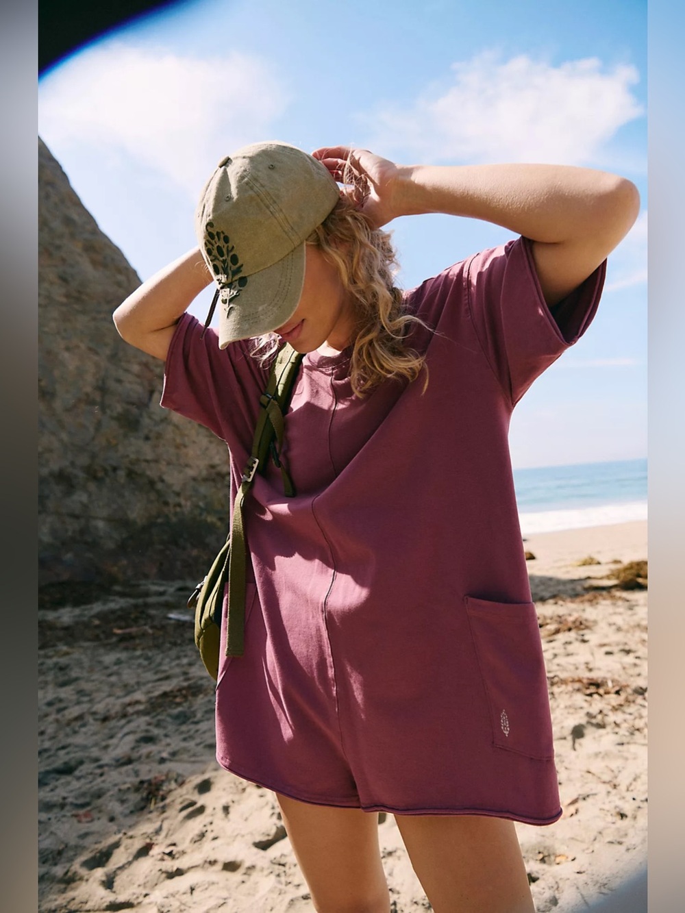 Free People Movement Hot Shot Tee Romper
